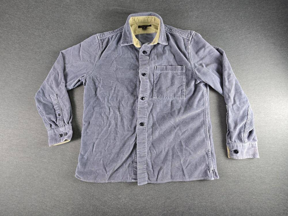 Banana Republic Shirt Mens Medium Blue Corduroy Long Sleeve Button Up Casual